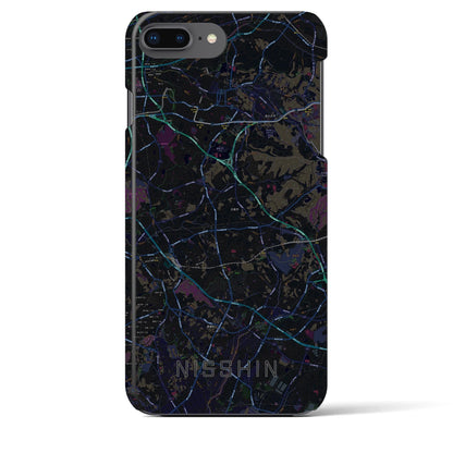 【日進（愛知県）】地図柄iPhoneケース（バックカバータイプ）