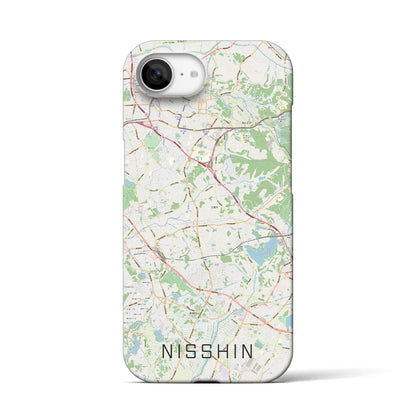 【日進（愛知県）】地図柄iPhoneケース（バックカバータイプ）