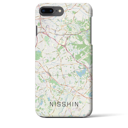 【日進（愛知県）】地図柄iPhoneケース（バックカバータイプ）