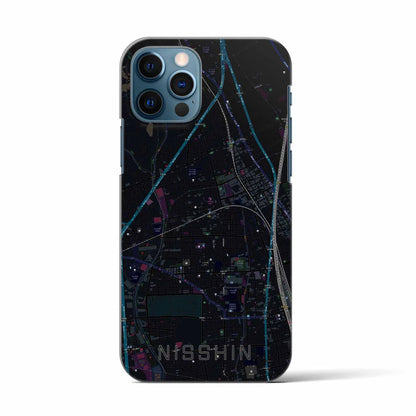 【日進（埼玉県）】地図柄iPhoneケース（バックカバータイプ）