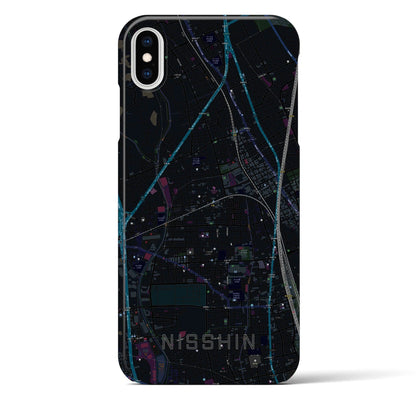 【日進（埼玉県）】地図柄iPhoneケース（バックカバータイプ）