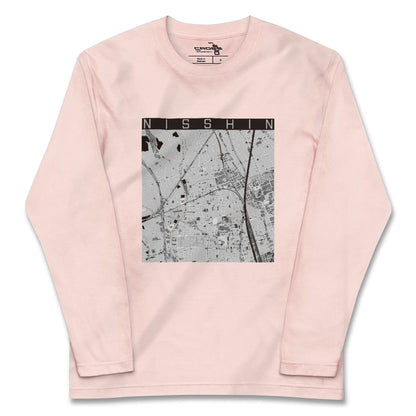 【日進（埼玉県）】地図柄ロングスリーブTシャツ
