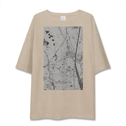 【日進（埼玉県）】地図柄ビッグシルエットTシャツ