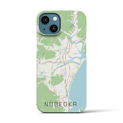 【延岡（宮崎県）】地図柄iPhoneケース（バックカバータイプ）