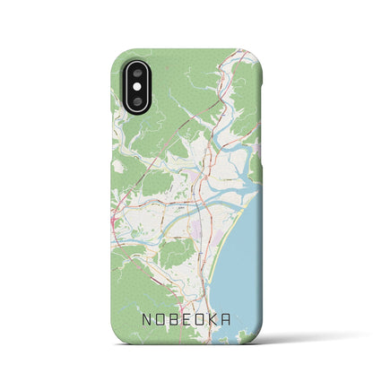 【延岡（宮崎県）】地図柄iPhoneケース（バックカバータイプ）