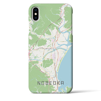【延岡（宮崎県）】地図柄iPhoneケース（バックカバータイプ）