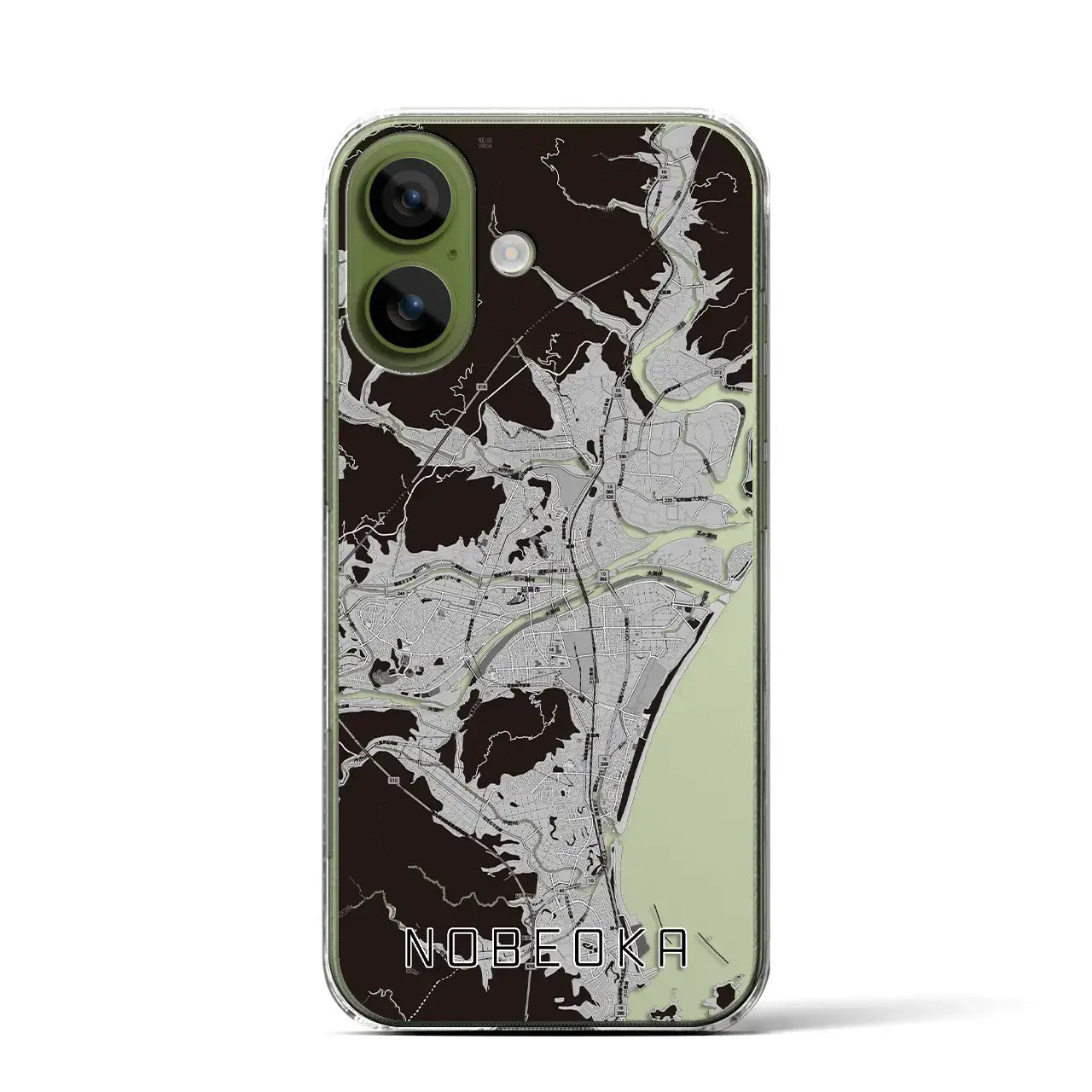 【延岡（宮崎県）】地図柄iPhoneケース（クリアタイプ）