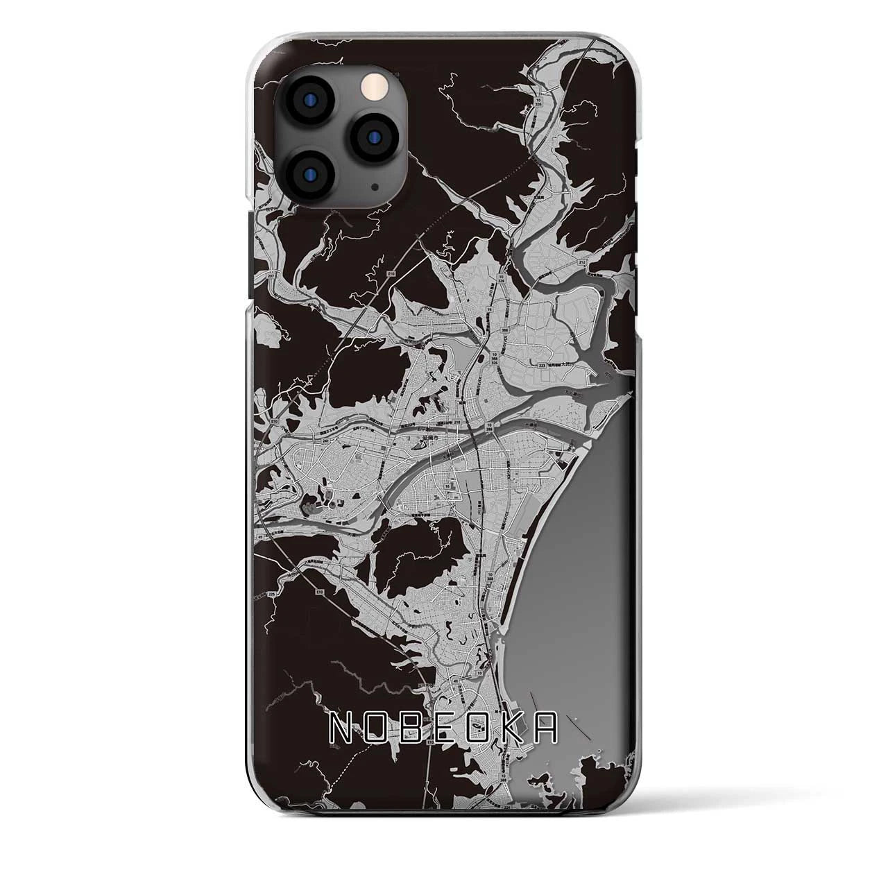 【延岡（宮崎県）】地図柄iPhoneケース（クリアタイプ）