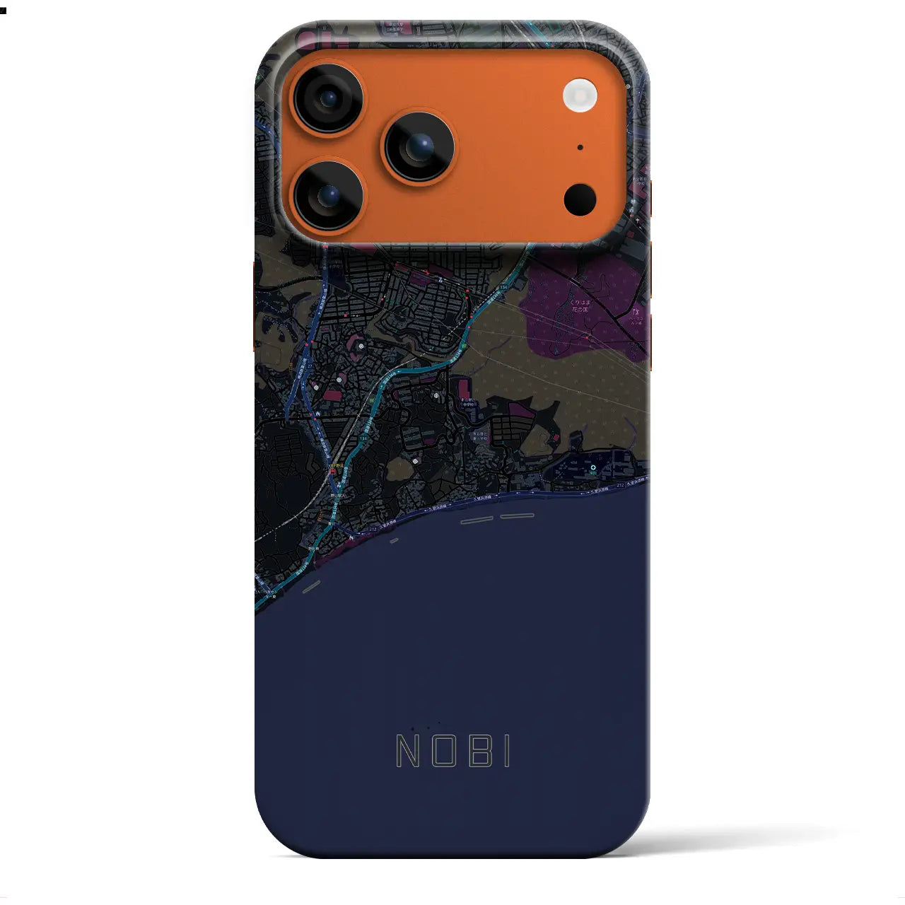 【野比（神奈川県）】地図柄iPhoneケース（バックカバータイプ）