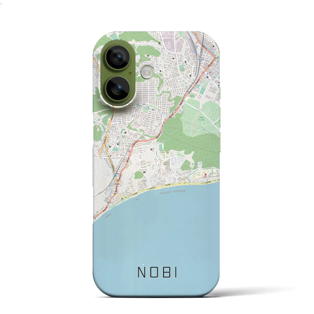 【野比（神奈川県）】地図柄iPhoneケース（バックカバータイプ）ブラック・iPhone 17 Pro Max 用