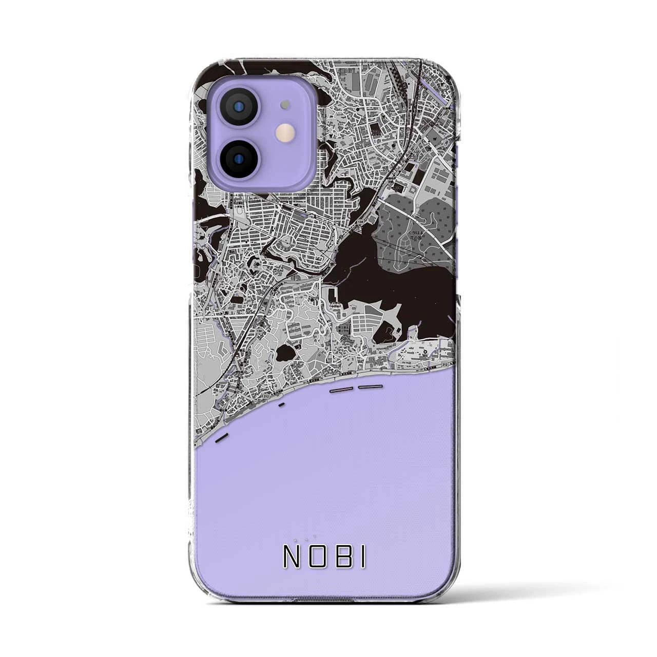 【野比（神奈川県）】地図柄iPhoneケース（クリアタイプ）