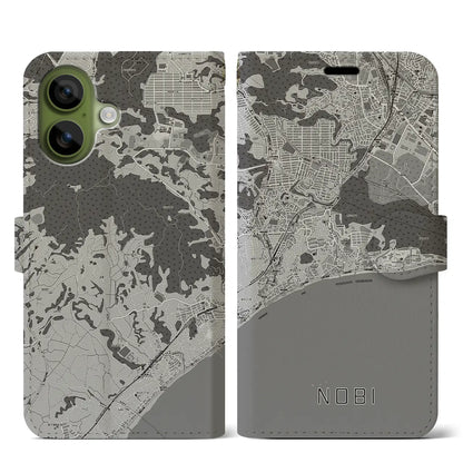 【野比（神奈川県）】地図柄iPhoneケース（手帳タイプ）