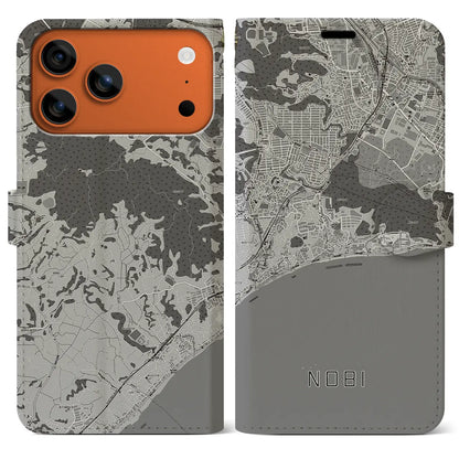 【野比（神奈川県）】地図柄iPhoneケース（手帳タイプ）