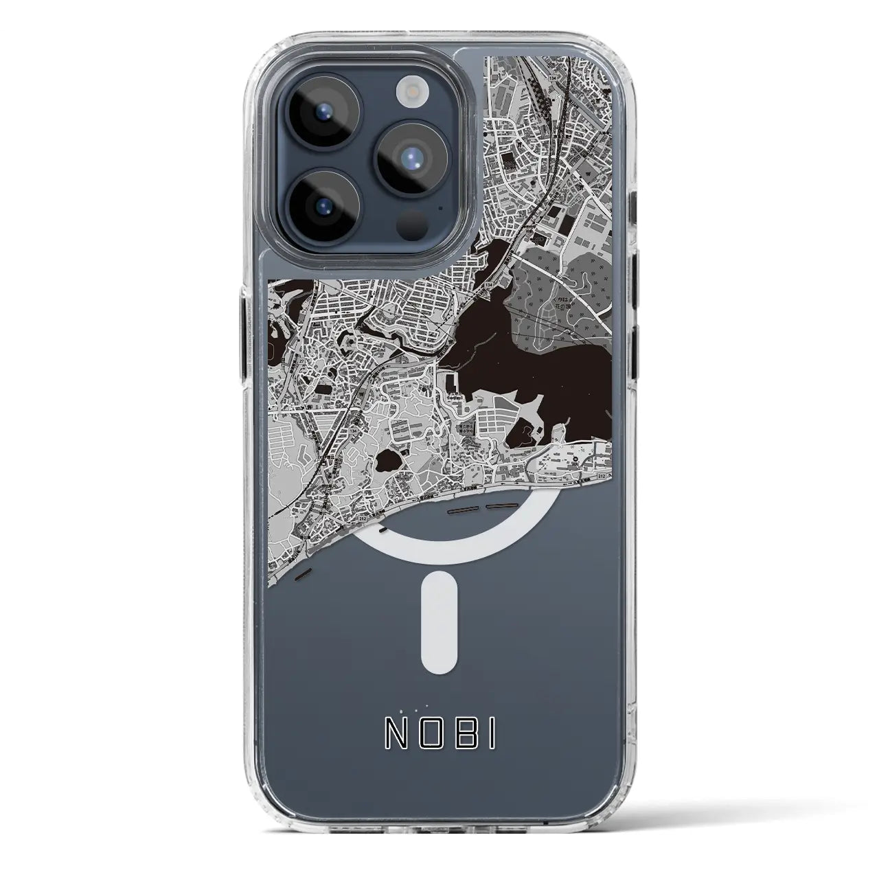 【野比（神奈川県）】地図柄iPhoneケース（MagSafeタイプ）