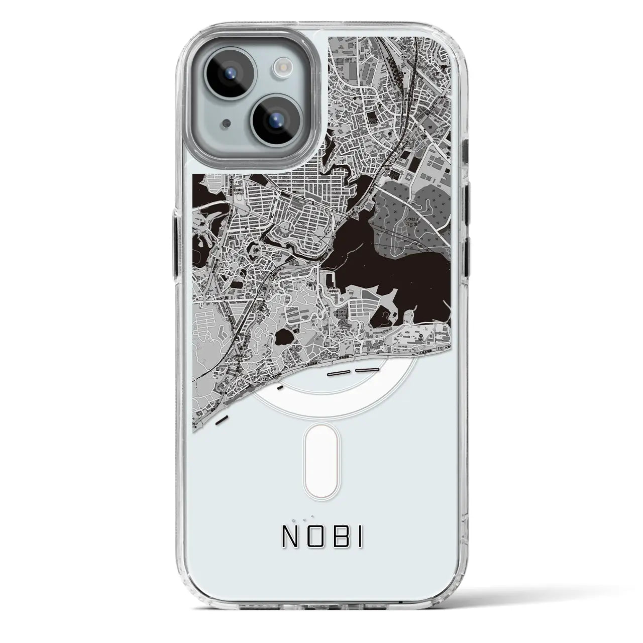 【野比（神奈川県）】地図柄iPhoneケース（MagSafeタイプ）