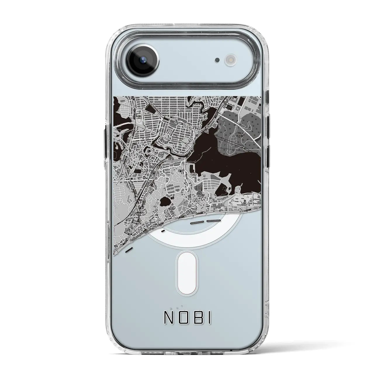 【野比（神奈川県）】地図柄iPhoneケース（MagSafeタイプ）