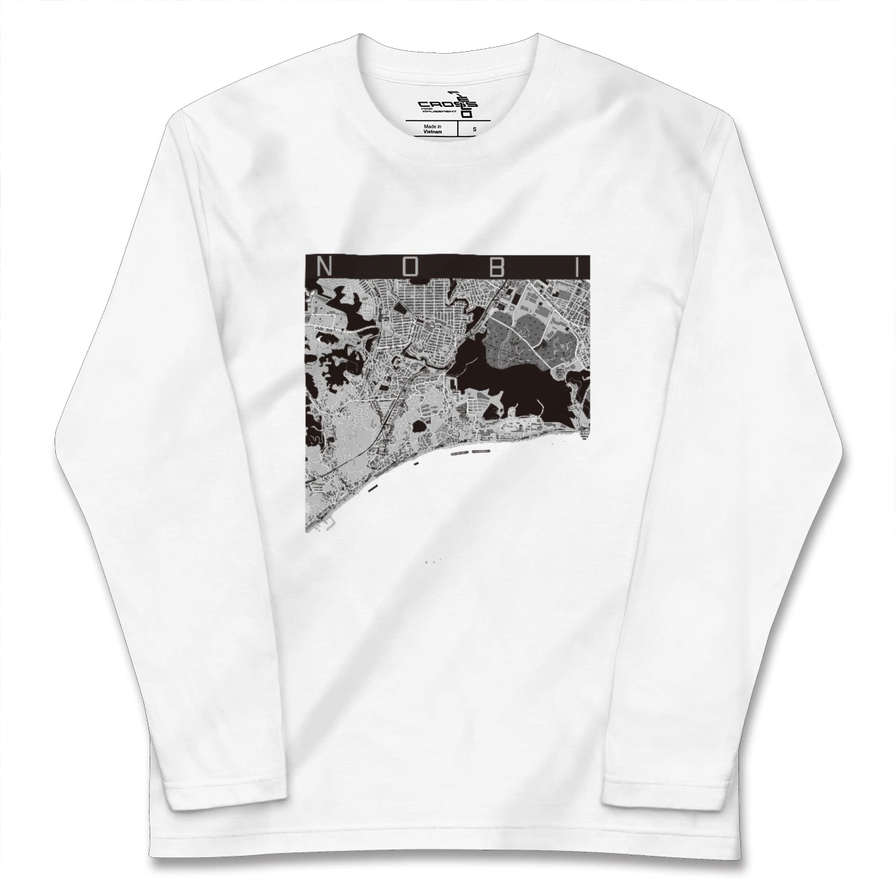 【野比（神奈川県）】地図柄ロングスリーブTシャツ