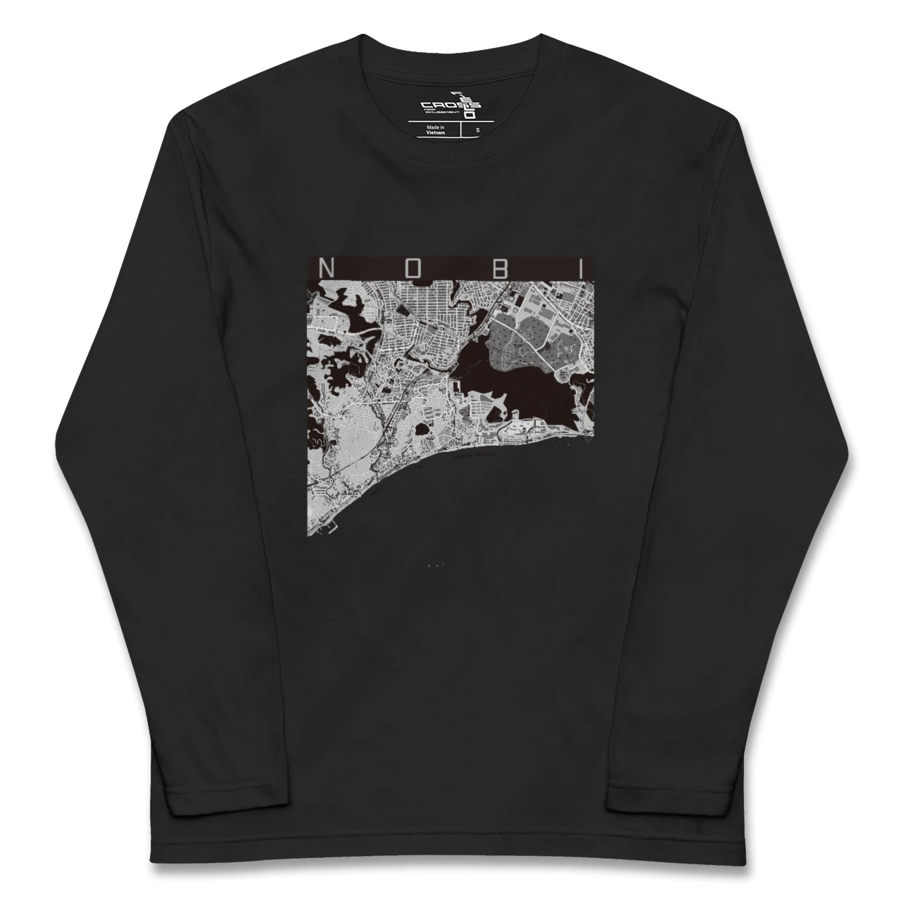 【野比（神奈川県）】地図柄ロングスリーブTシャツ