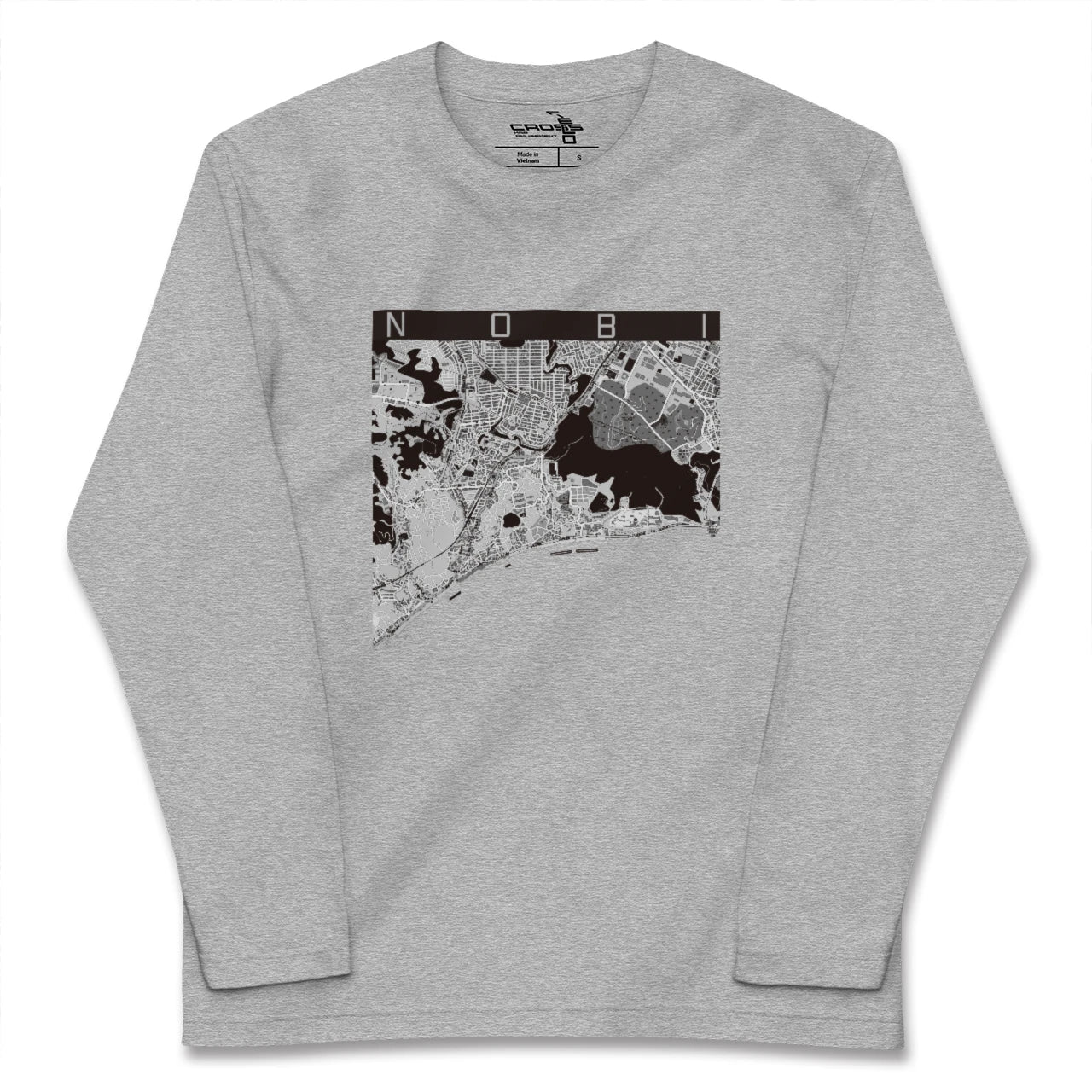 【野比（神奈川県）】地図柄ロングスリーブTシャツ