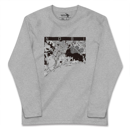 【野比（神奈川県）】地図柄ロングスリーブTシャツ