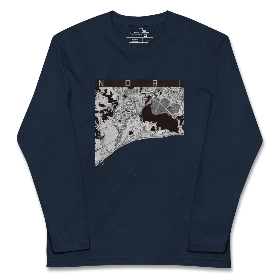 【野比（神奈川県）】地図柄ロングスリーブTシャツ