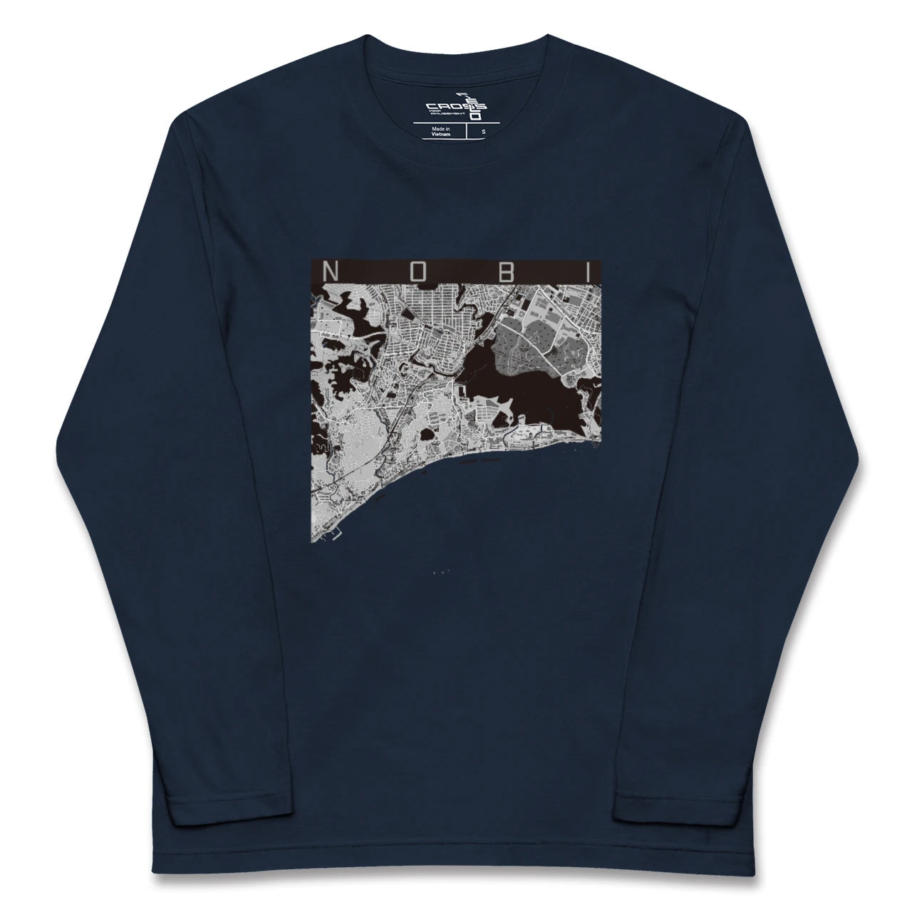 【野比（神奈川県）】地図柄ロングスリーブTシャツ