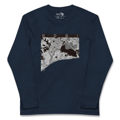 【野比（神奈川県）】地図柄ロングスリーブTシャツ