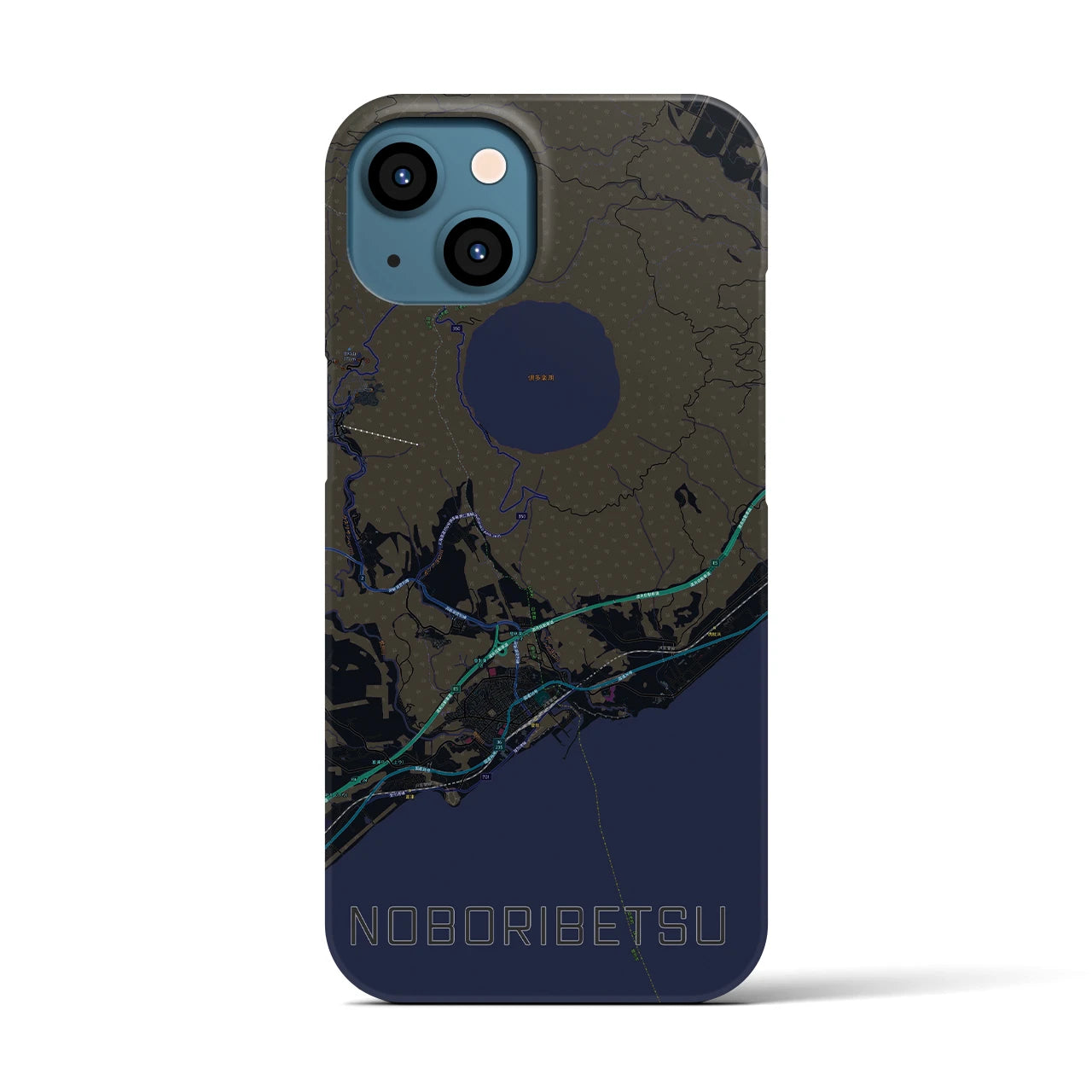 【登別（北海道）】地図柄iPhoneケース（バックカバータイプ）