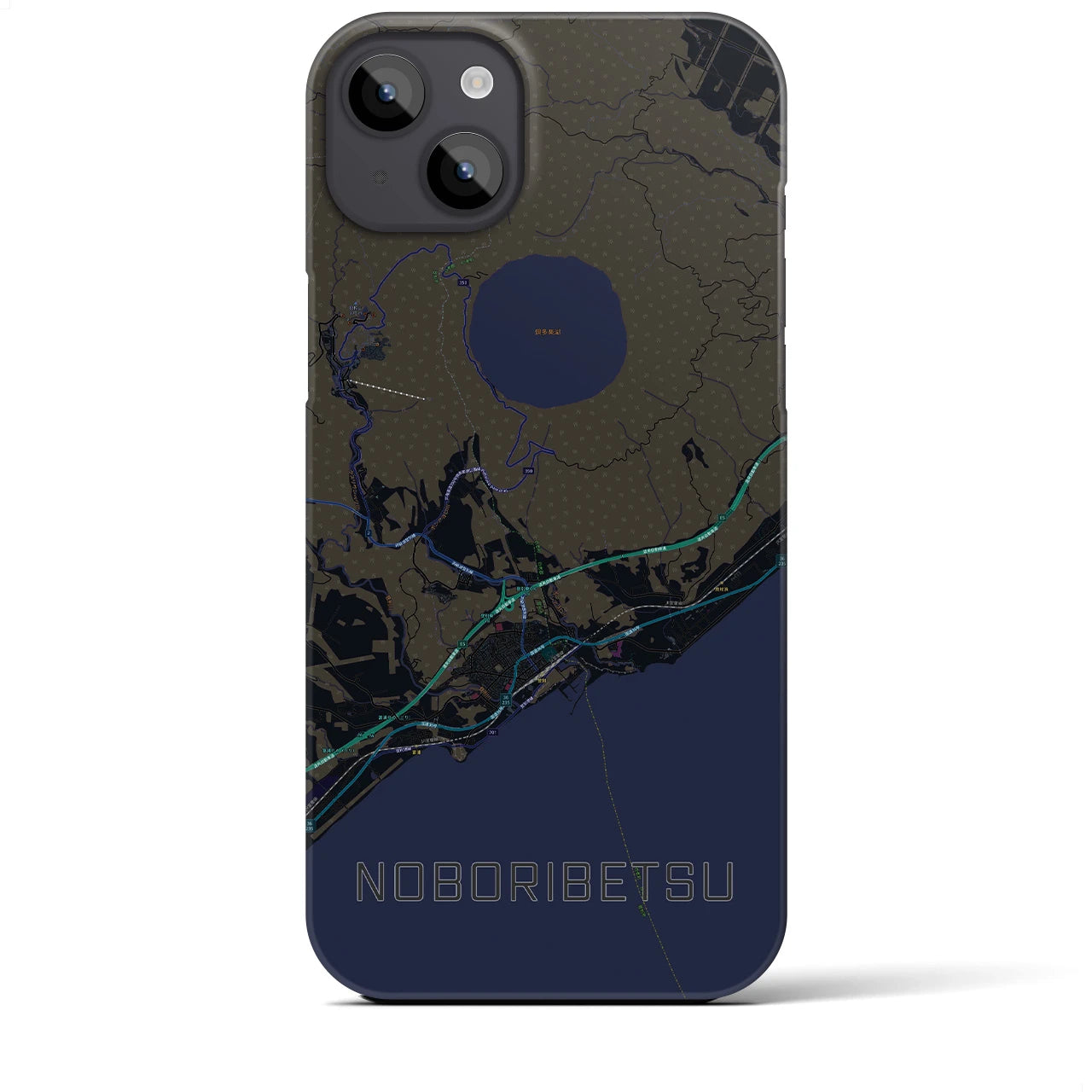 【登別（北海道）】地図柄iPhoneケース（バックカバータイプ）