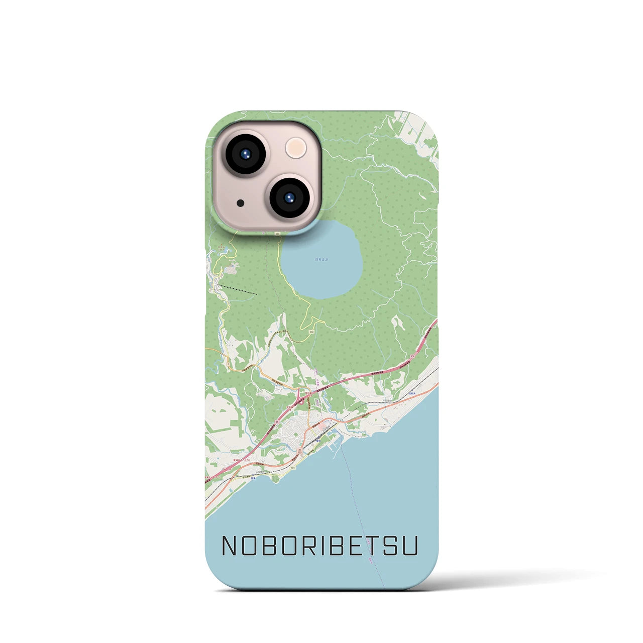 【登別（北海道）】地図柄iPhoneケース（バックカバータイプ）
