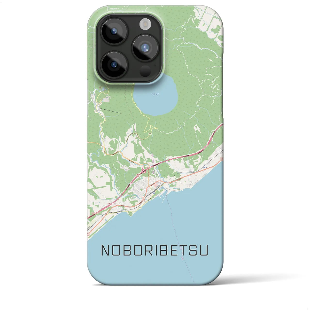 【登別（北海道）】地図柄iPhoneケース（バックカバータイプ）