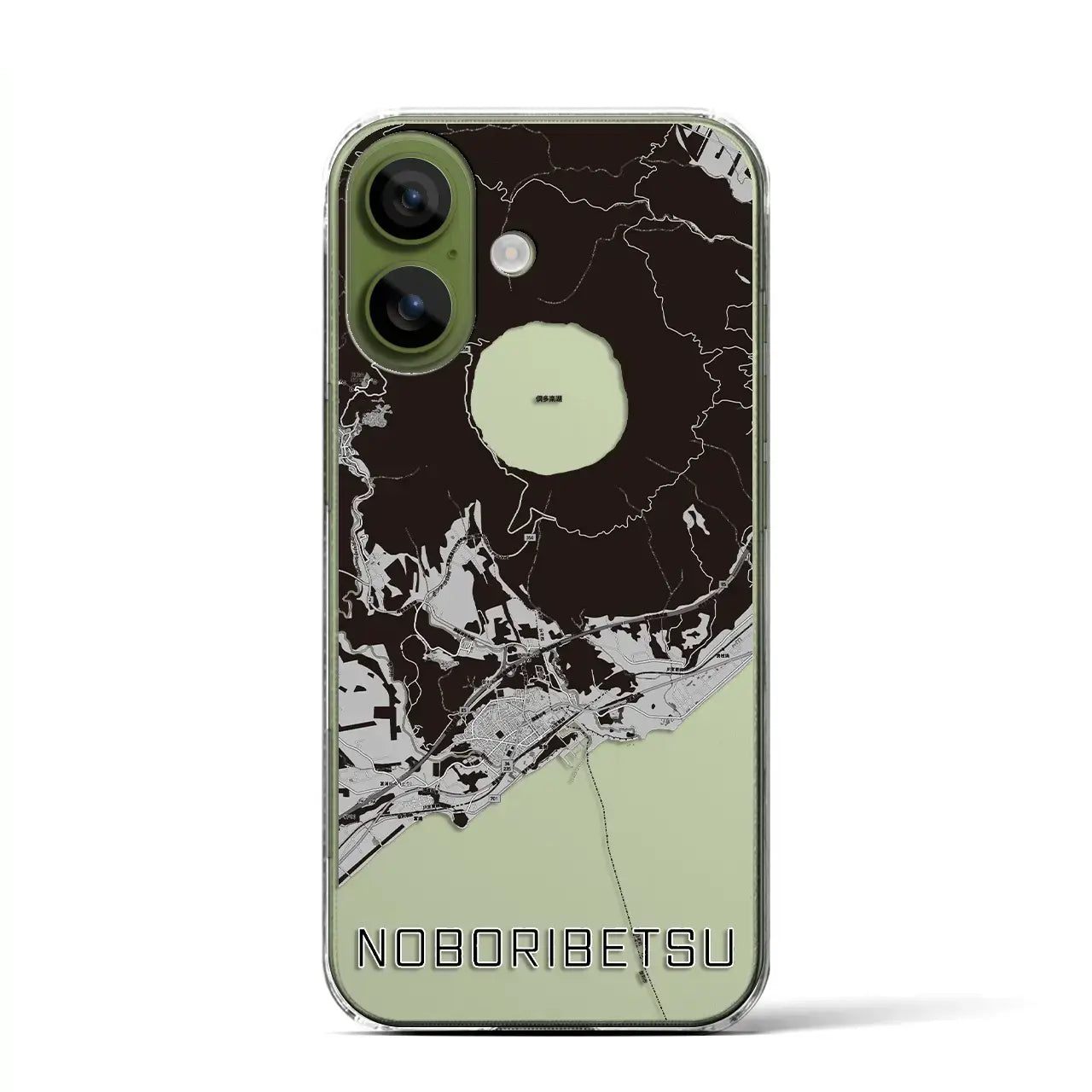 【登別（北海道）】地図柄iPhoneケース（クリアタイプ）