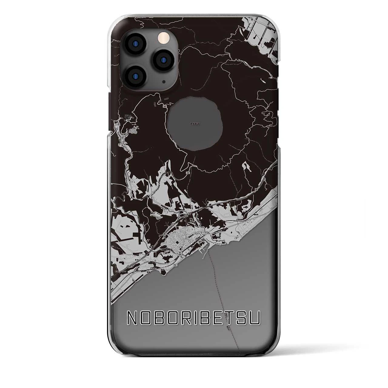 【登別（北海道）】地図柄iPhoneケース（クリアタイプ）