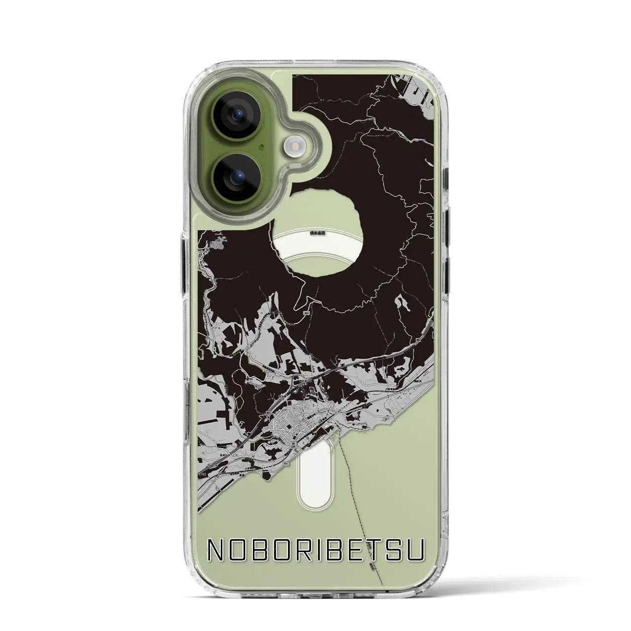 【登別（北海道）】地図柄iPhoneケース（MagSafeタイプ）