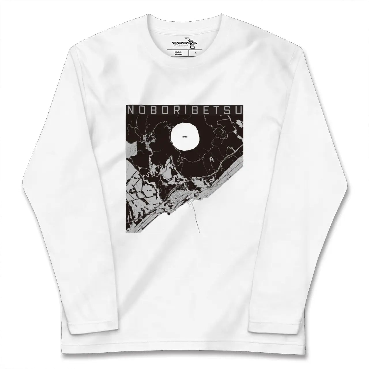 【登別（北海道）】地図柄ロングスリーブTシャツ