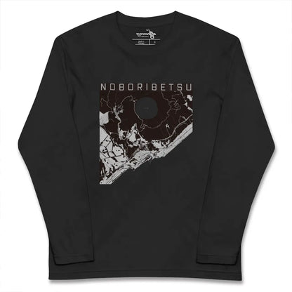 【登別（北海道）】地図柄ロングスリーブTシャツ