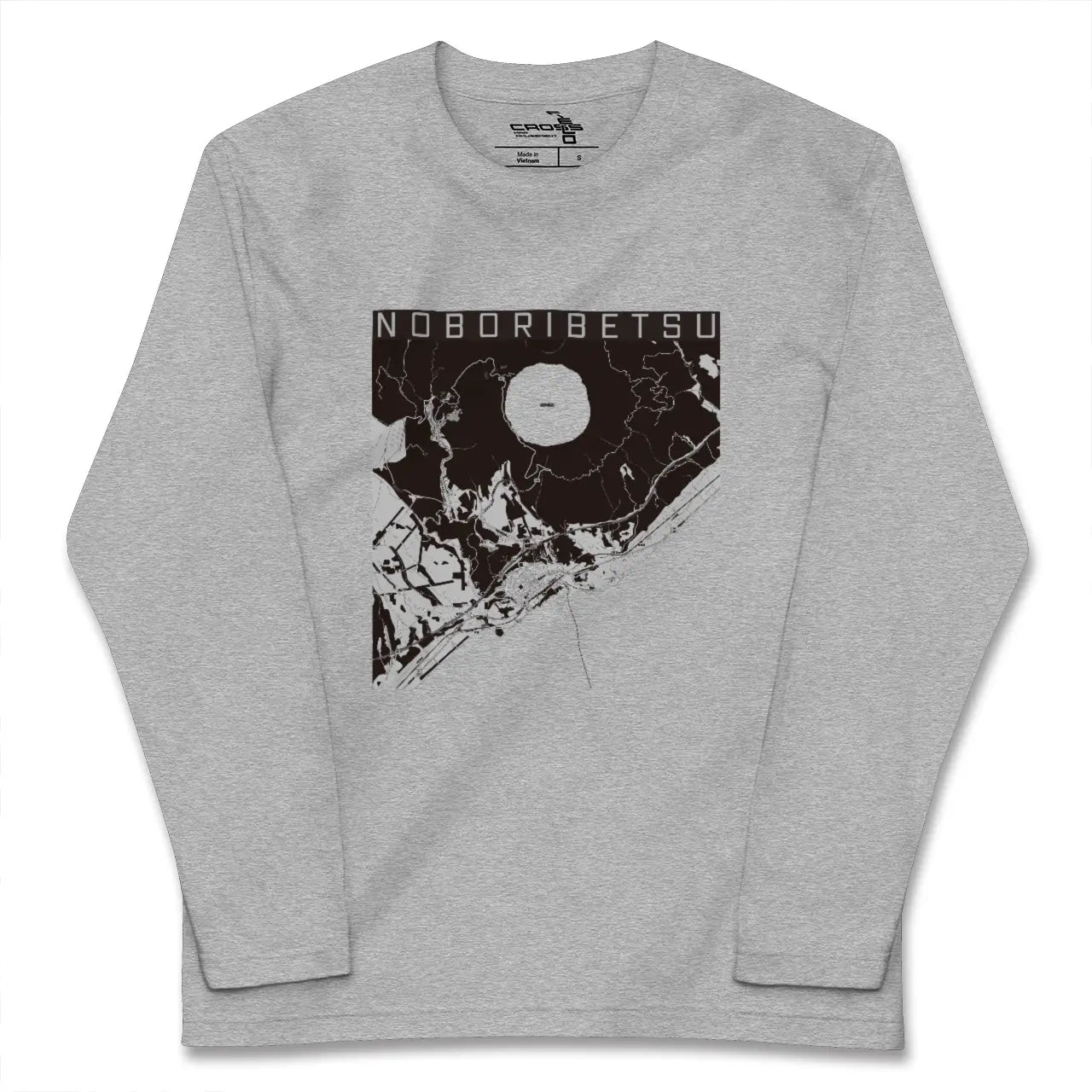 【登別（北海道）】地図柄ロングスリーブTシャツ