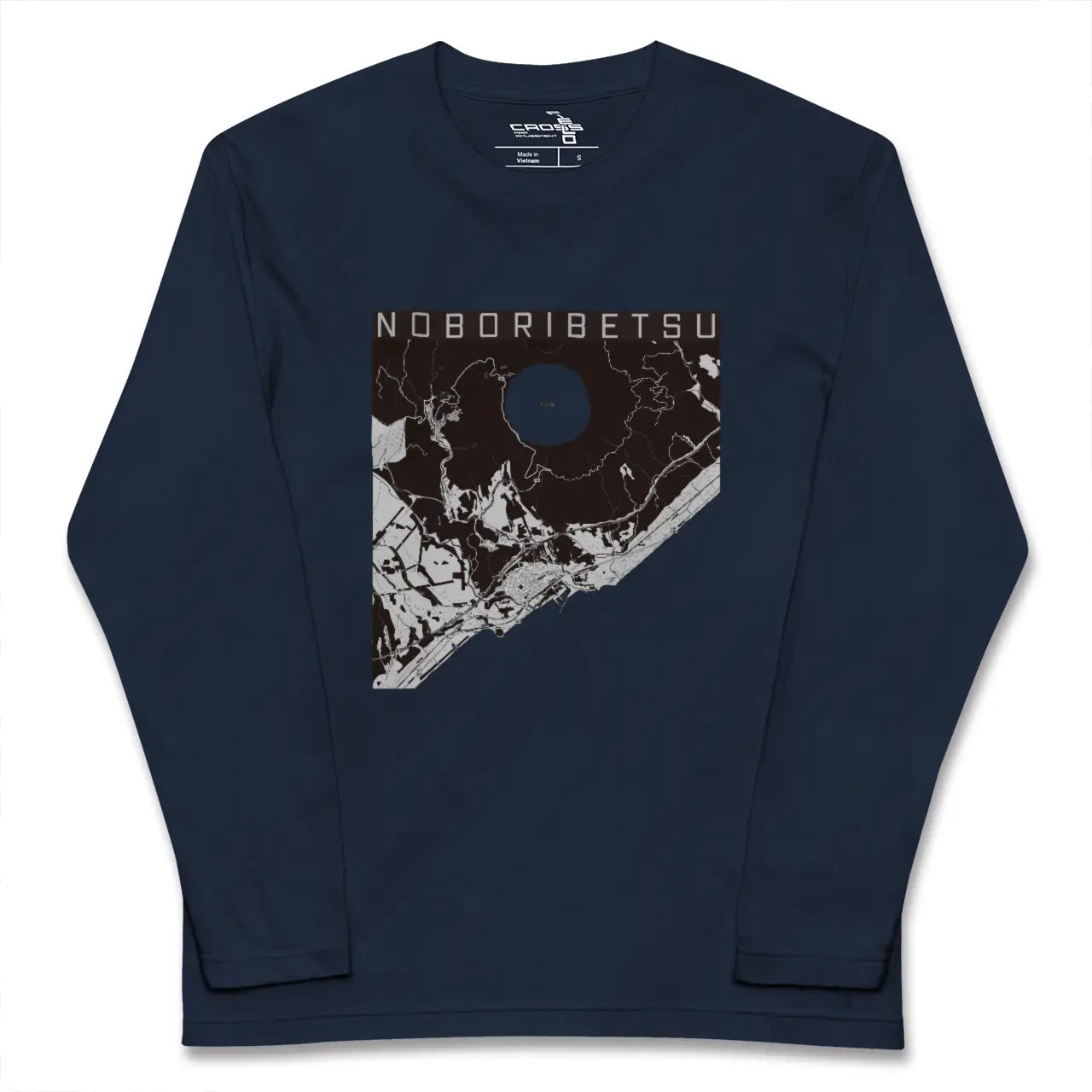 【登別（北海道）】地図柄ロングスリーブTシャツ