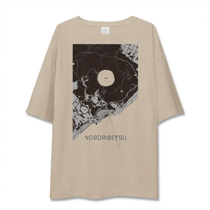 【登別（北海道）】地図柄ビッグシルエットTシャツ