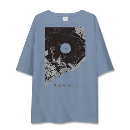 【登別（北海道）】地図柄ビッグシルエットTシャツ
