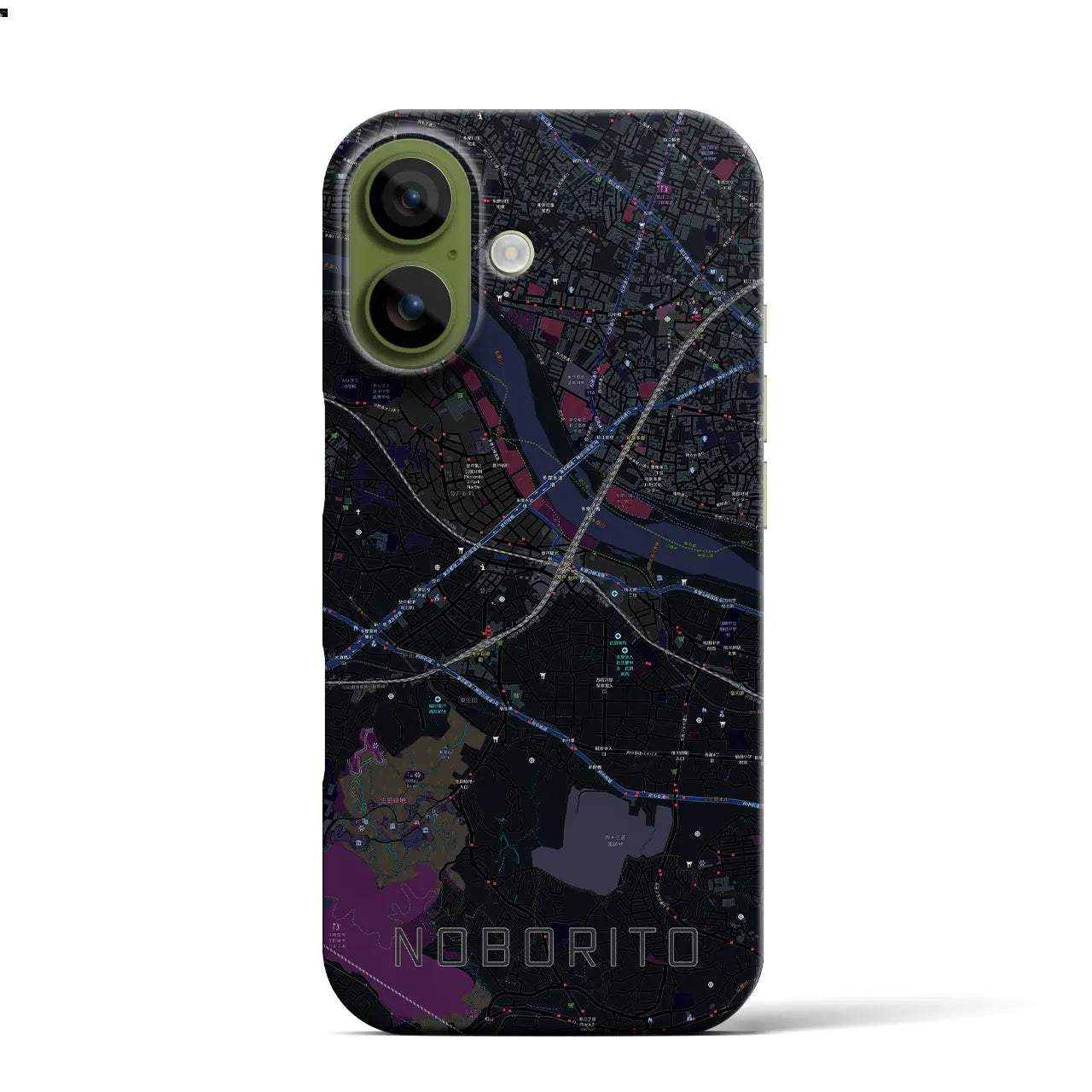 【登戸（神奈川県）】地図柄iPhoneケース（バックカバータイプ）