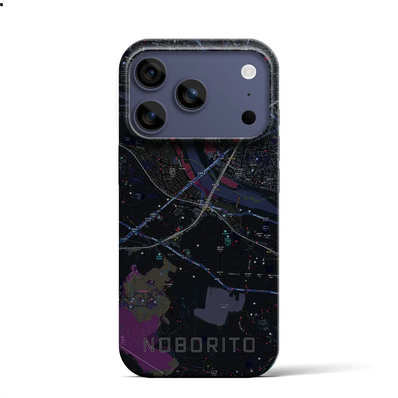 【登戸（神奈川県）】地図柄iPhoneケース（バックカバータイプ）