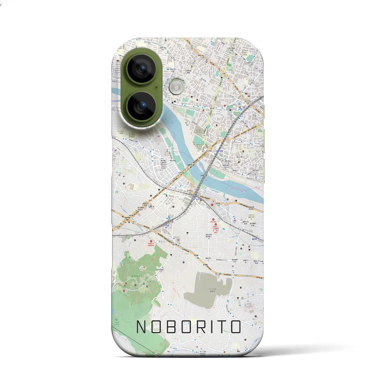 【登戸（神奈川県）】地図柄iPhoneケース（バックカバータイプ）