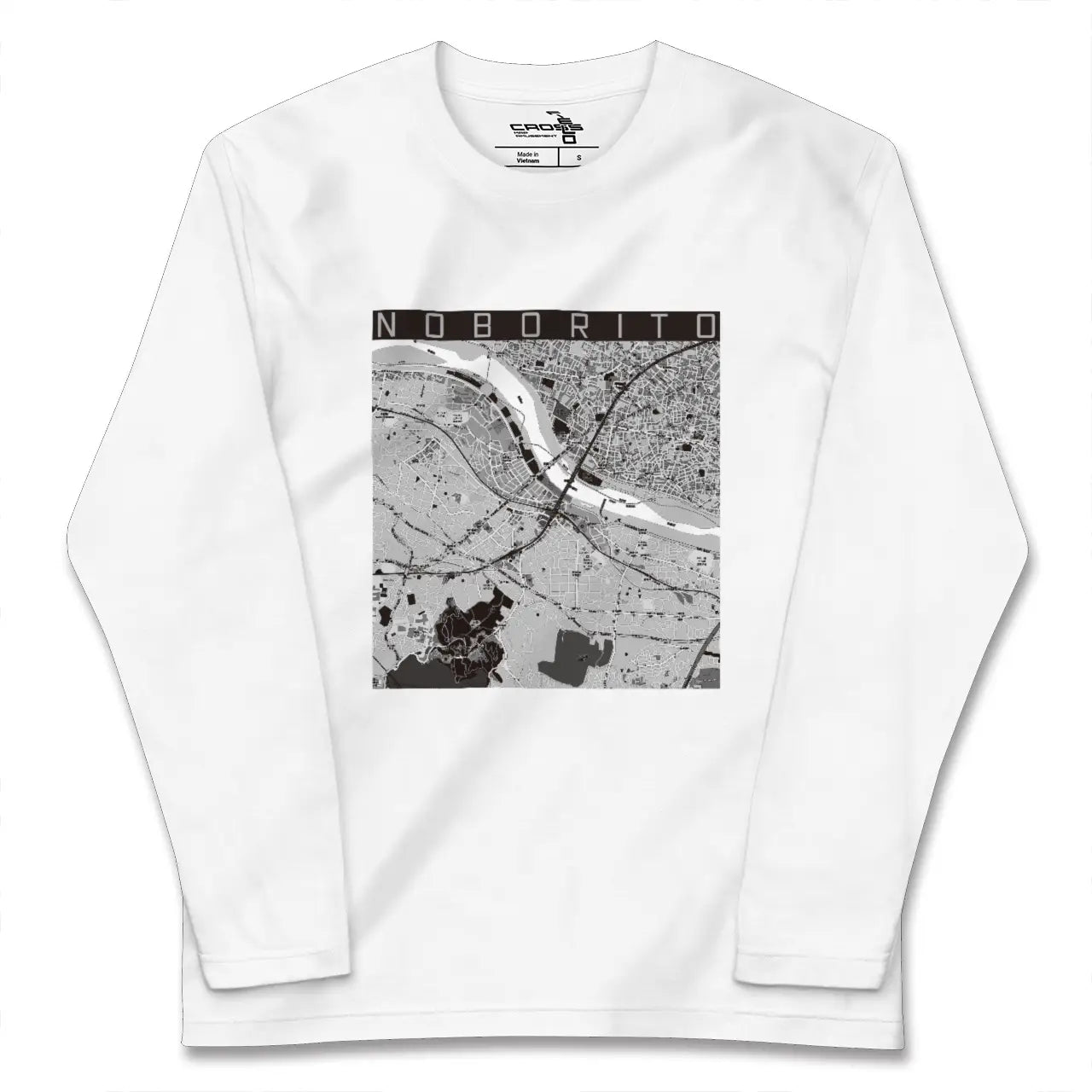 【登戸（神奈川県）】地図柄ロングスリーブTシャツ
