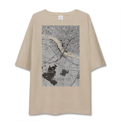 【登戸（神奈川県）】地図柄ビッグシルエットTシャツ