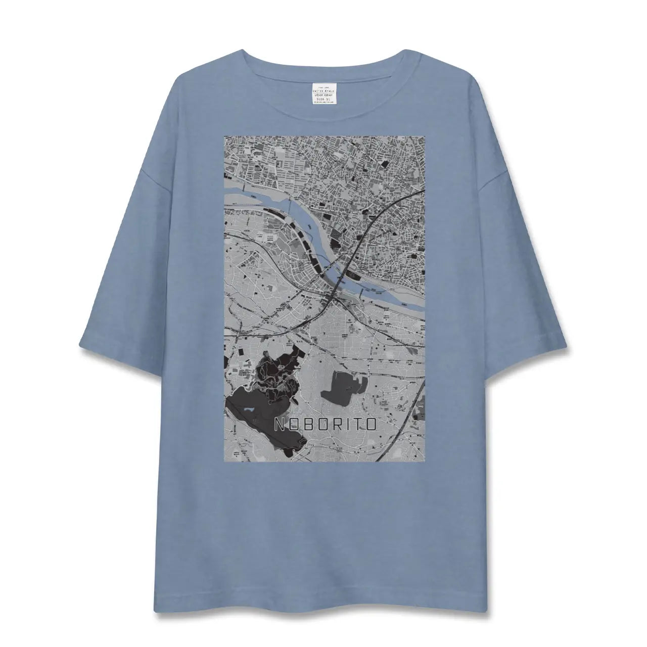 【登戸（神奈川県）】地図柄ビッグシルエットTシャツ