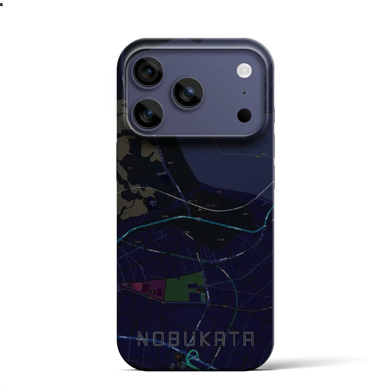 【延方（茨城県）】地図柄iPhoneケース（バックカバータイプ）