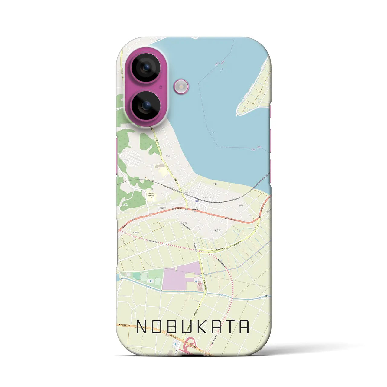 【延方（茨城県）】地図柄iPhoneケース（バックカバータイプ）