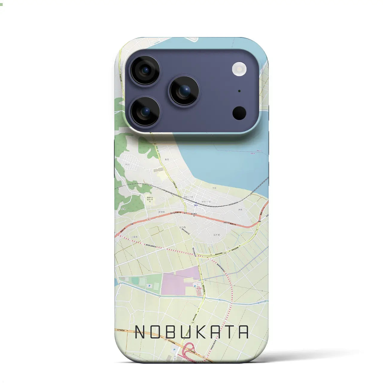 【延方（茨城県）】地図柄iPhoneケース（バックカバータイプ）