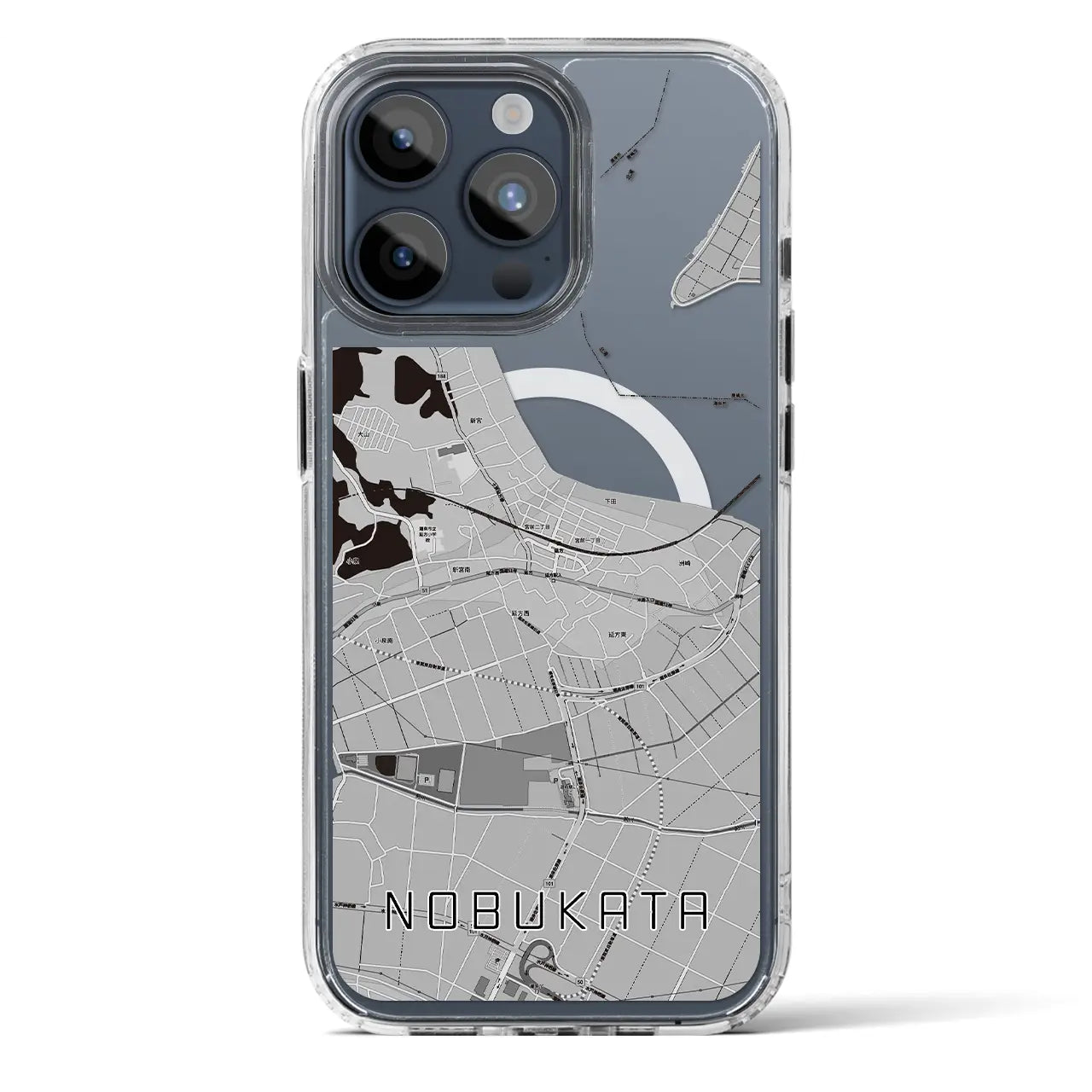 【延方（茨城県）】地図柄iPhoneケース（MagSafeタイプ）